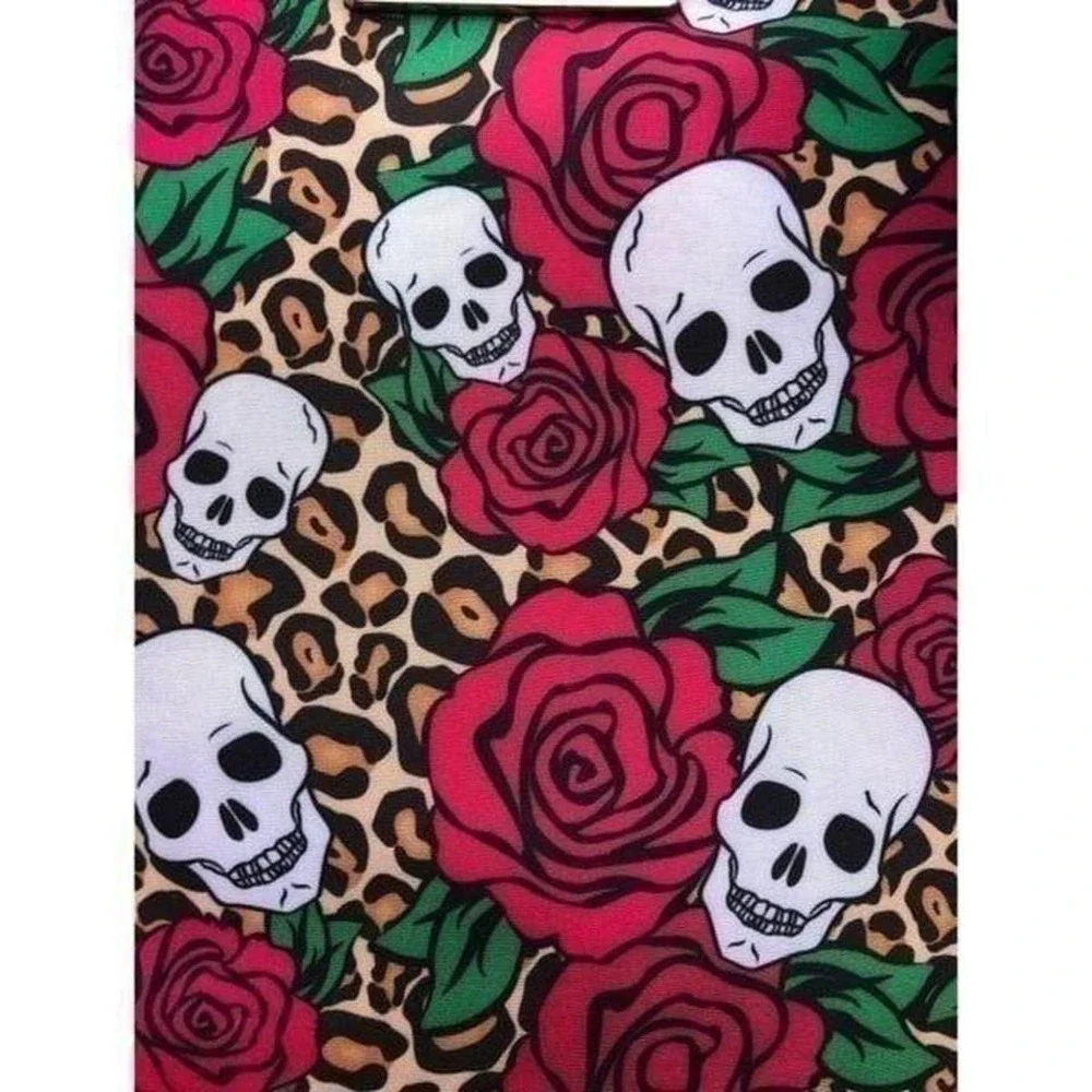 Chinese Laundry Padded iPad Sleeve Case Leopard Rose Skull Rockabilly NWT
